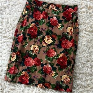 Floral Print Women's Skirt - Multicolor